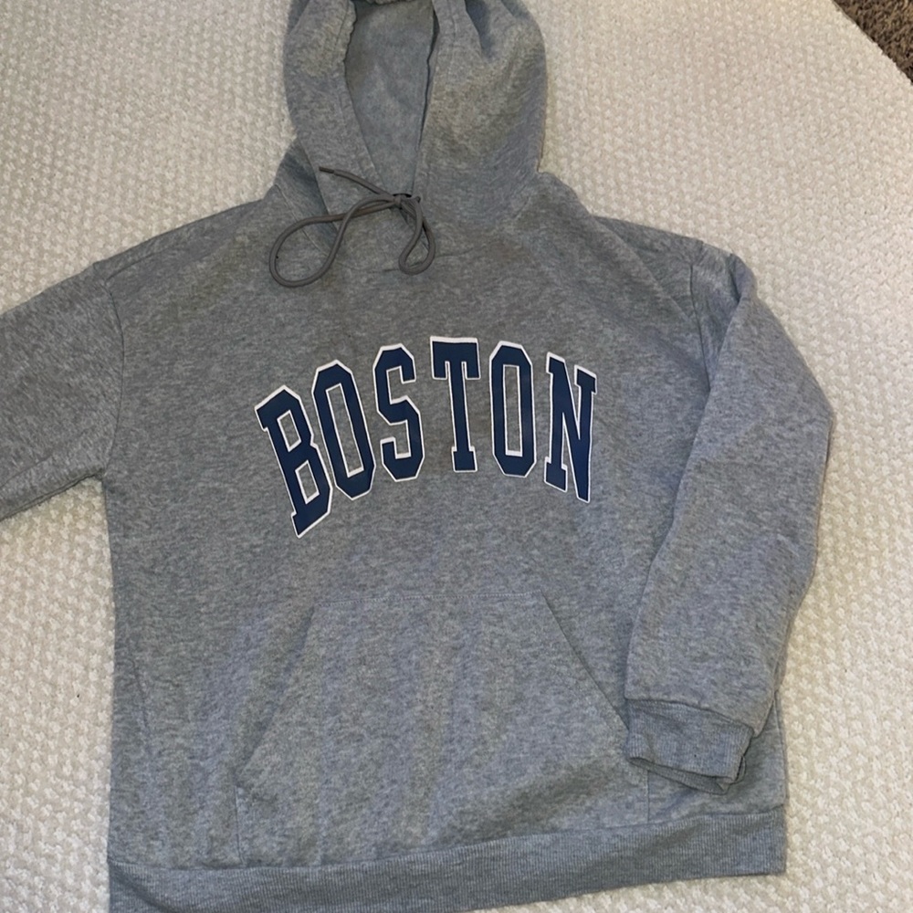 Boston Graphic Kangaroo Pocket Hoodie